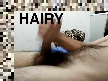 cumming in my belly  hairy guy