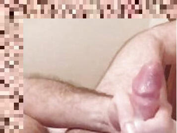 amateur, ejaculation-sur-le-corps, énorme-bite, gay, branlette, solo, minet, ours, bite