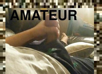 amateur, ejaculation-sur-le-corps, sale, solo