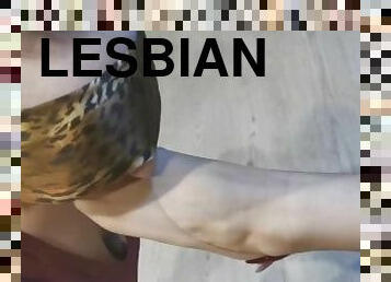 lesbiana, slclav, picioare, fetish, dominare, varfuri