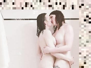 Two Hot Trans Girls Fuck in the Shower