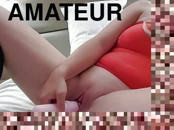 masturbation, fitta-pussy, amatör, brudar, brittisk, tight, vagina, ensam, vått