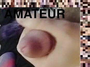 masturbation, amatör, cumshot, slyna, pov, sprut, kåt, fetisch, close-up