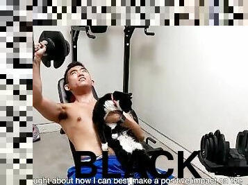 Topless Guy With Black Pussy Donates $25,000 To Asian American Charity