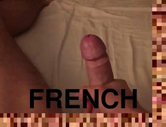 18y french teen boy playing with his dick after college