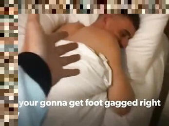 GAGGED BY SWEATY FEET