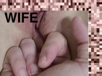Playing with wife