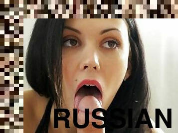 Russian Hottie Enjoys Hardcore Pussy Pounding