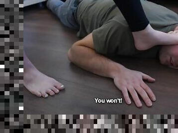 Goddess Lynn teaches loser a lesson with her sexy Asian feet! (Vietnamese feet, foot domination)