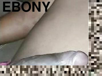 onani, amatør, ebony, tenåring, handjob, massasje, alene