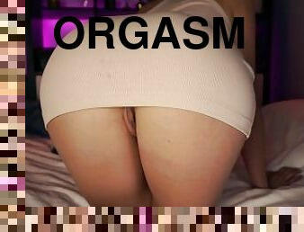 röv, masturbation, orgasm, fitta-pussy, tonåring, leksak, fingerknull, tight, ritt, dildo