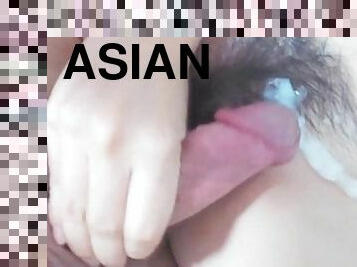 asiatisk, gammel, fisse-pussy, student, amatør, hjemmelavet, creampie, par, thailænder, universitet