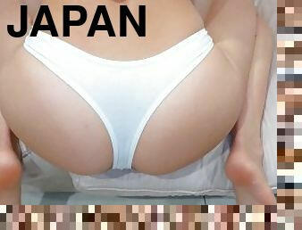 Best JAPANESE in PANTIES Reverse COWGIRL !!