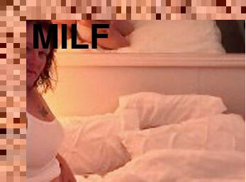 Milf Next Door Rides Cock with a Sapphire in Her ASS  Cum shot on Plump Ass  Butt Plug  Curvy
