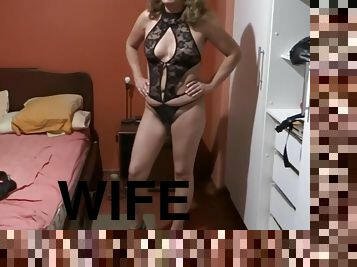 My Latin Wife 58-year-old Mother In Lingerie In Front Of The Maids Husband To Get Fucke