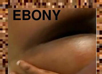 Thick ebony bend over at hotel