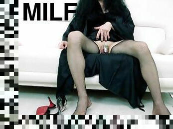 Pantyhose & High Heels SHOW by SISSY MILF  Chastity SISSYGASM  Foot Fetish  Model Veronica Taboo