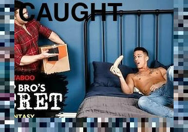 Nic Sahara Caught Using His New Stepbrother's Dildo - NextDoorTaboo