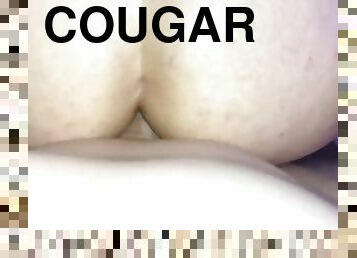 Cougar gets pussy and ass fucked