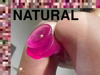 4k - Seductive Shower Play Leads to Gripping my Dildo Tight (feet worship) - FULL VID ON ONLYFANS
