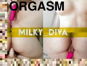 röv, doggy-style, orgasm, fitta-pussy, amatör, leksak, massage, tight, vått