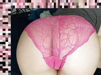 Hot pink lace panties and lots of farts (full 6 mins video on my Onlyfans)