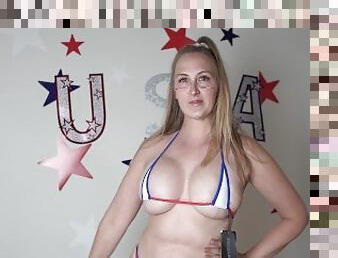 4th Of July Micro Bikini Try On YouTube Edition