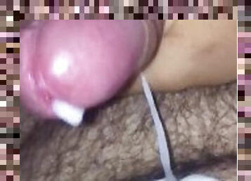 Jerking my uncut cock