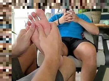 POV Giving a Foot Massage