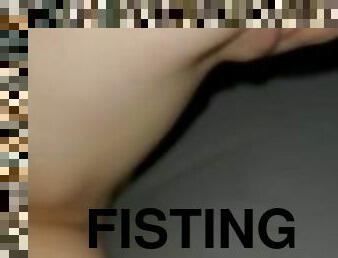fisting, onani, orgasme, pussy, amatør, babes, hardcore, fingret, våt, røff