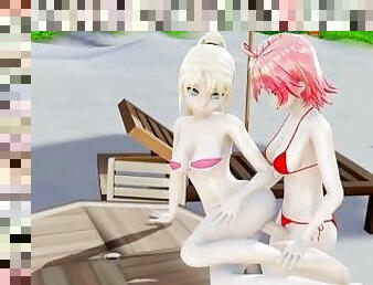 MMD Futa Futanari Anal Japanese Lesbians 3D Hentai