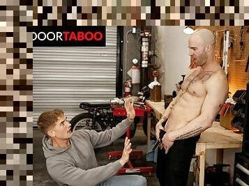 Prick Stepson Is Bribed Into Fucking StepFather - Christian Cayden, Brandon Anderson - NextDoorTaboo