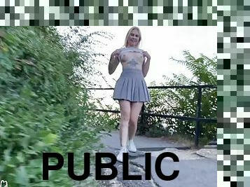 Butt plug, flashing, masturbation - public adventures by MIMI CICA