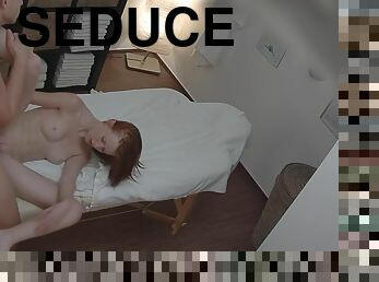 Extreme Passionate Redhead Seduced In Massage Room