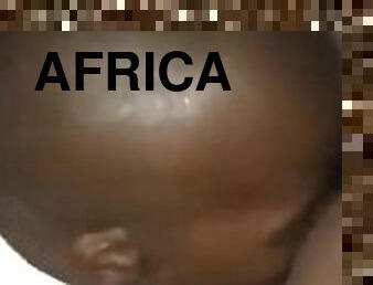 Bald South African girl gives a mean blowjob.