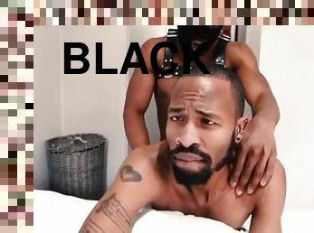 anal, fellation, ébène, énorme-bite, gay, pornstar, black, musclé, africaine, tatouage