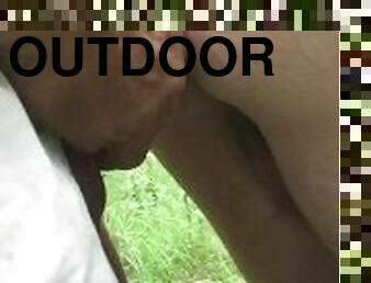 Sissy fucked outdoors