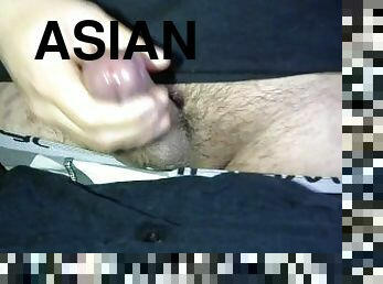 asiatisk, masturbation, samling, sprut, webbkamera, tight, ensam, kuk