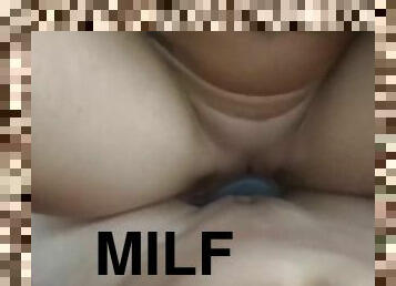Big titted milf Riding hard deep dick!
