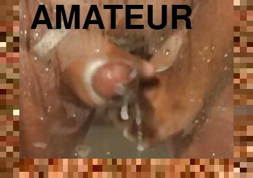 Cumshot in the shower