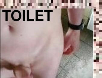 masturbation, public, amateur, gay, branlette, toilette, solo, minet