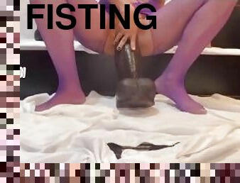 fisting, énorme, giclée, amateur, énorme-bite, jouet, hardcore, latina, couple, gode