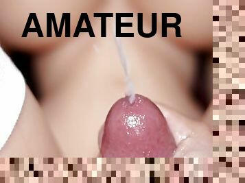 gigantisk, masturbation, amatör, cumshot, gigantisk-kuk, leksak, pov, sprut, ensam, kuk