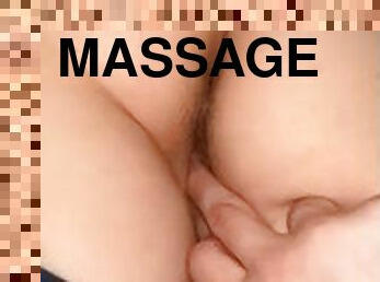 FINGERING TIGHT TEEN PUSSY DURING MASSAGE