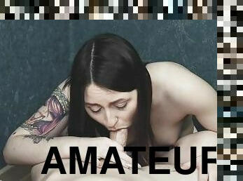 pussy, amatør, anal, tenåring, deepthroat, creampie, par, fingret, pov, første-gang