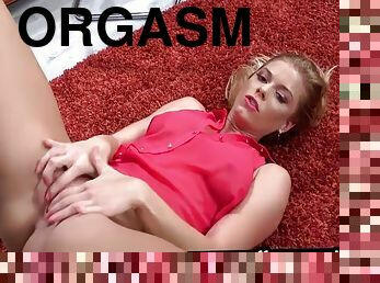 orgasme, pissing, squirt, europeisk, blond, euro, frekk, fetisj, alene, jeans