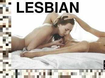 Watch these pretty lesbians eat pussy and share intense orgasms