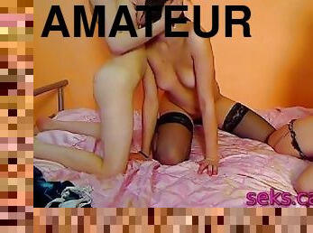 Naughty amateur girls trio on cam