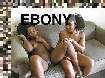 Ebony lesbians tea biscuits and fingering plus pussy eating
