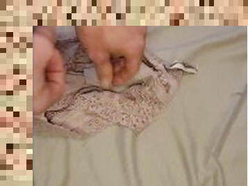 Roommates undies catch cum when she leaves.